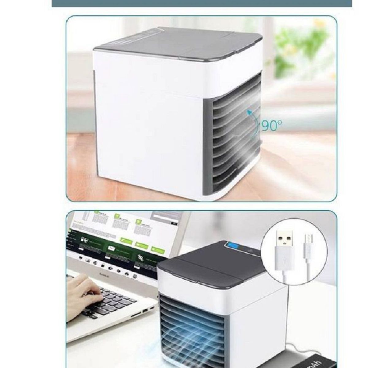 GENERICO - Mini Enfriador de Aire Acondicionado Portátil