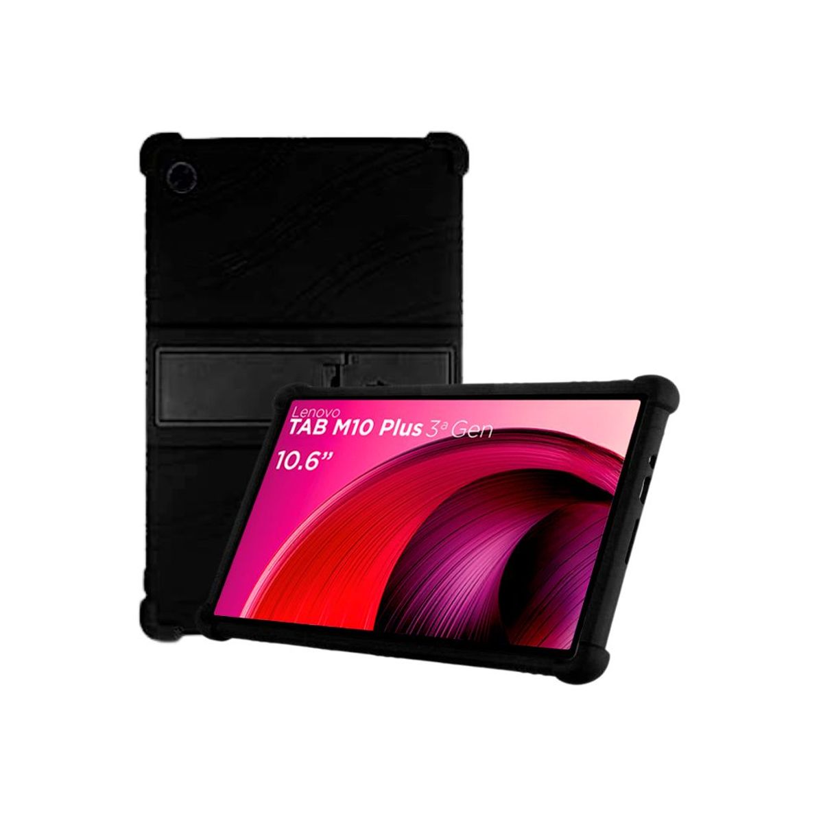 FUNDAANTIGOLPES - Funda de Silicona para Lenovo Tab M10 Plus 3ra Gen - Negro