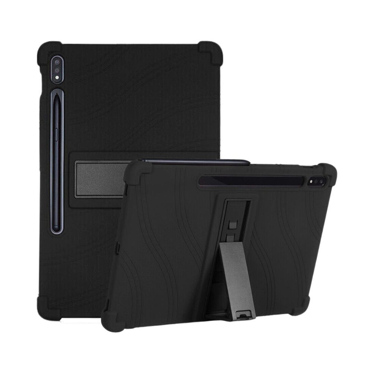 FUNDAANTIGOLPES - Funda de Silicona para Lenovo Tab P12 Pro - Negro