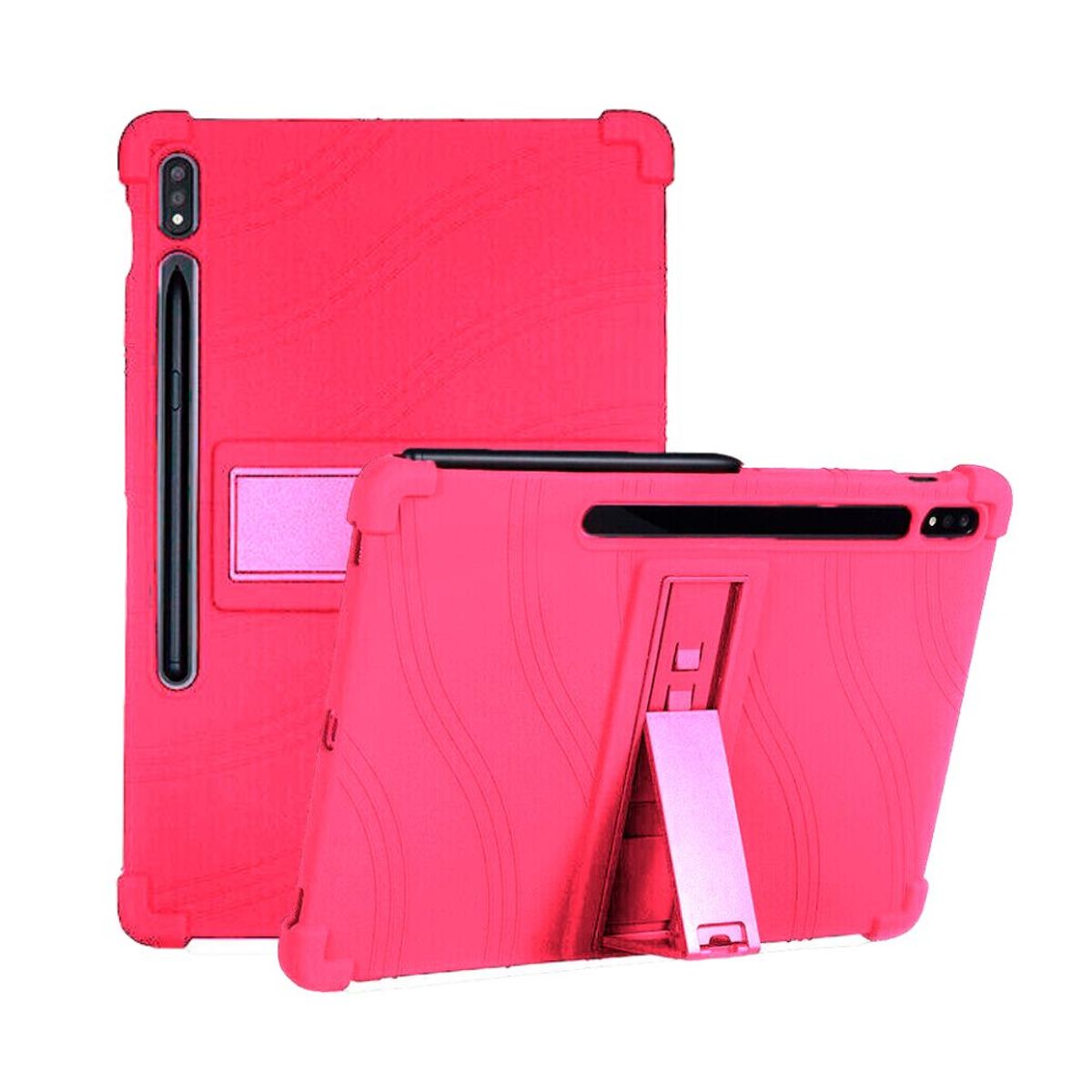 FUNDAANTIGOLPES - Funda de Silicona para Lenovo Tab P12 Pro - Fucsia