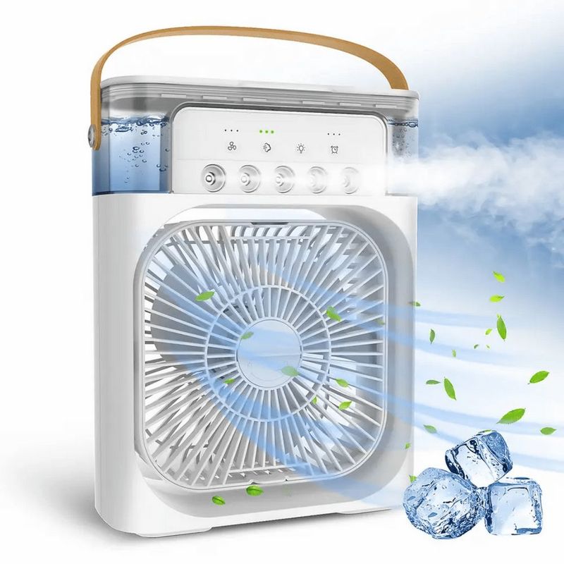 GENERICO - Ventilador Enfriador De Aire Portátil 3 En 1 Rectangular