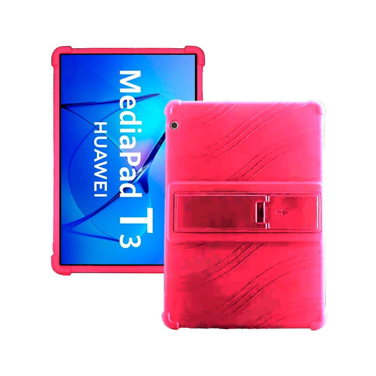 FUNDAANTIGOLPES - Funda de Silicona para Huawei MediaPad T3 9.6 - Fucsia
