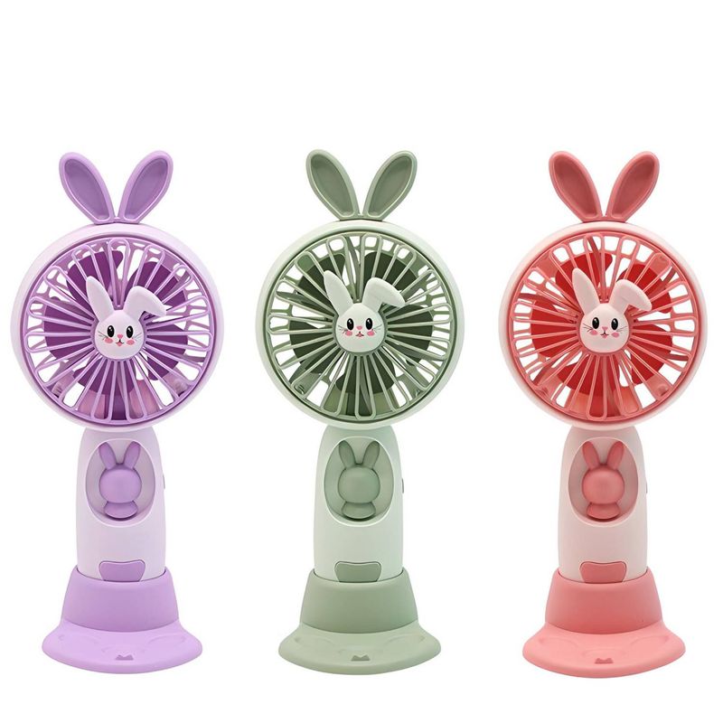 GENERICO - Ventilador Portátil USB Recargable con Soporte Para Teléfono