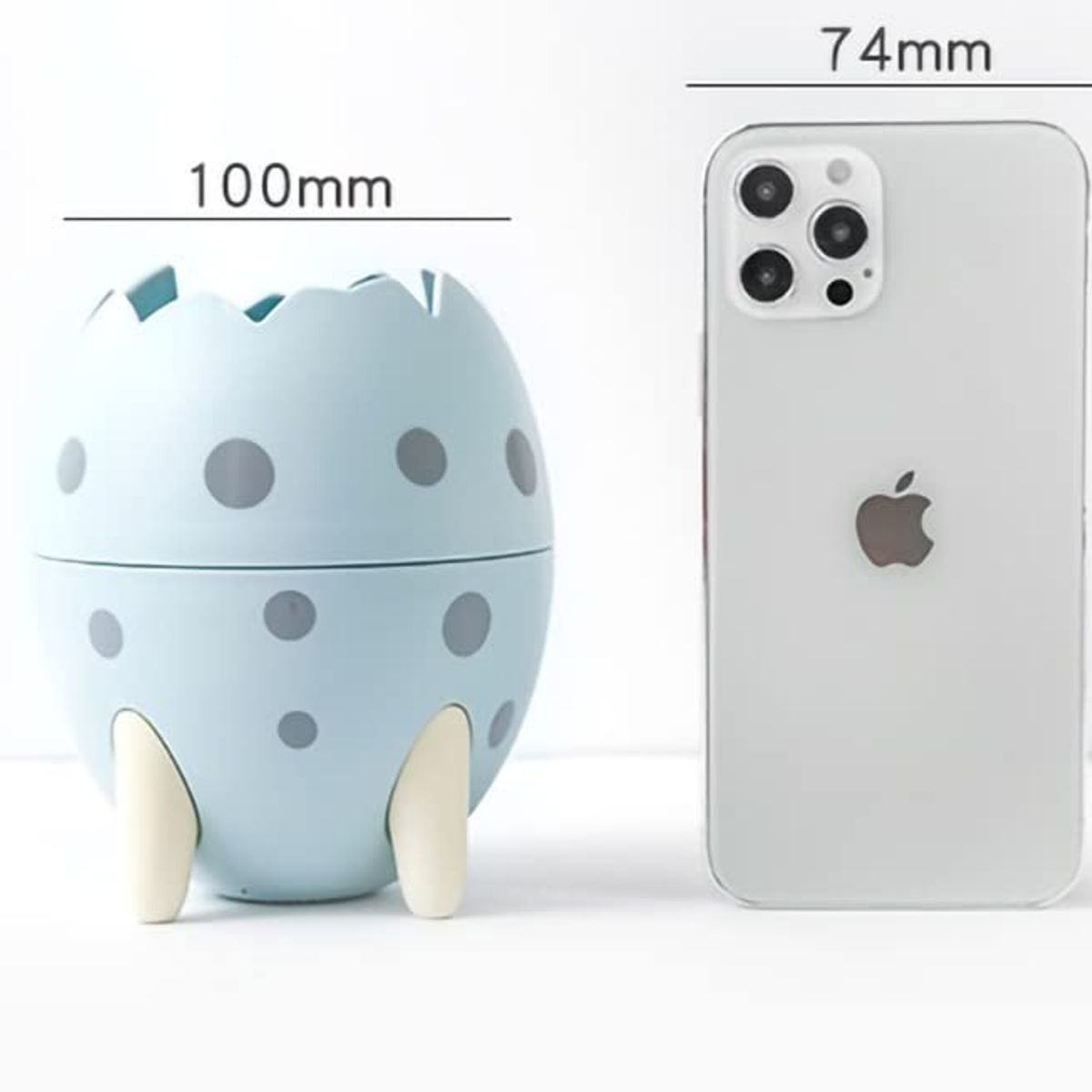 AURELA - Porta Lapiceros de Huevo de Dinosaurio Escritorio - Azul