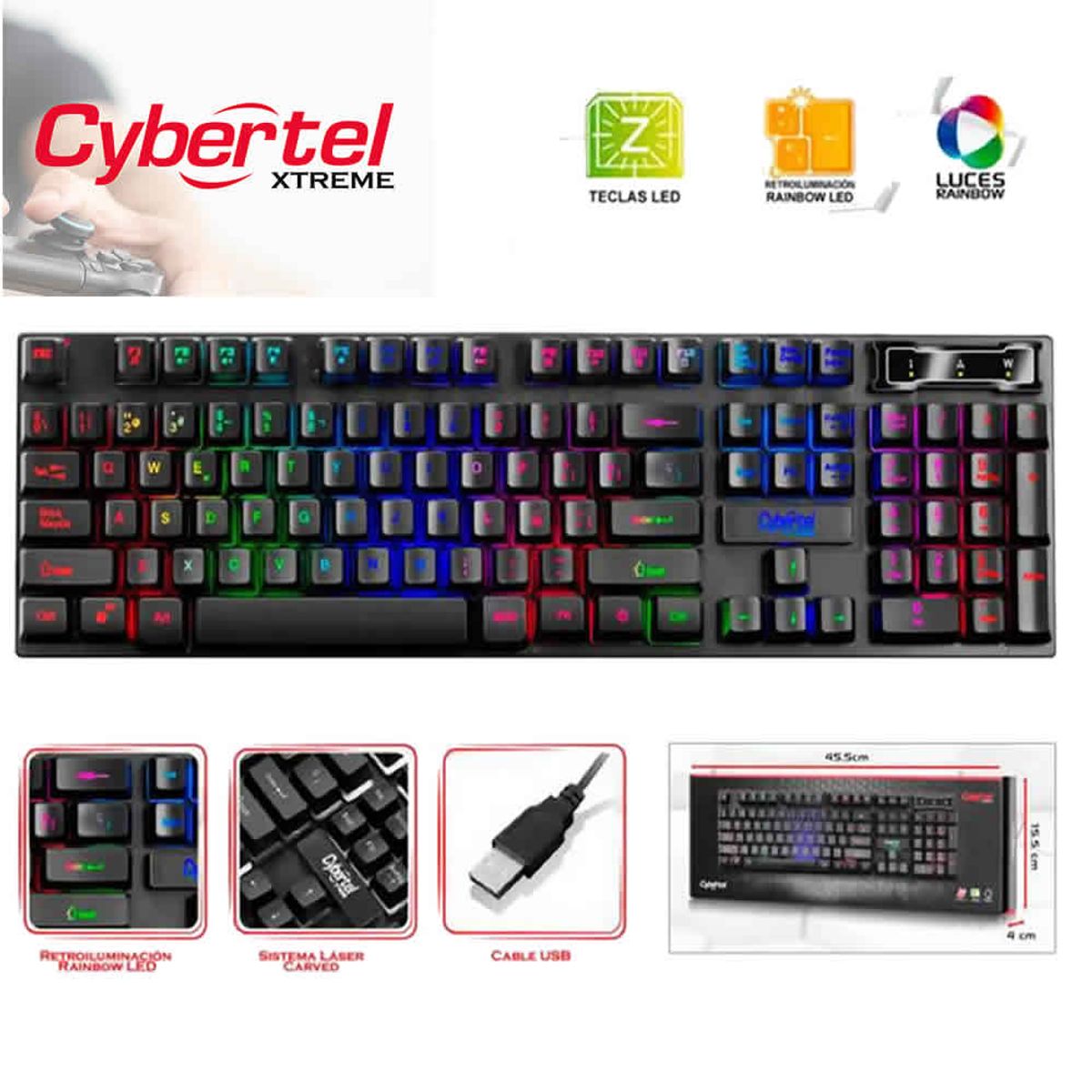 CYBERTEL - Teclado Cybertel Xtreme CYB K505