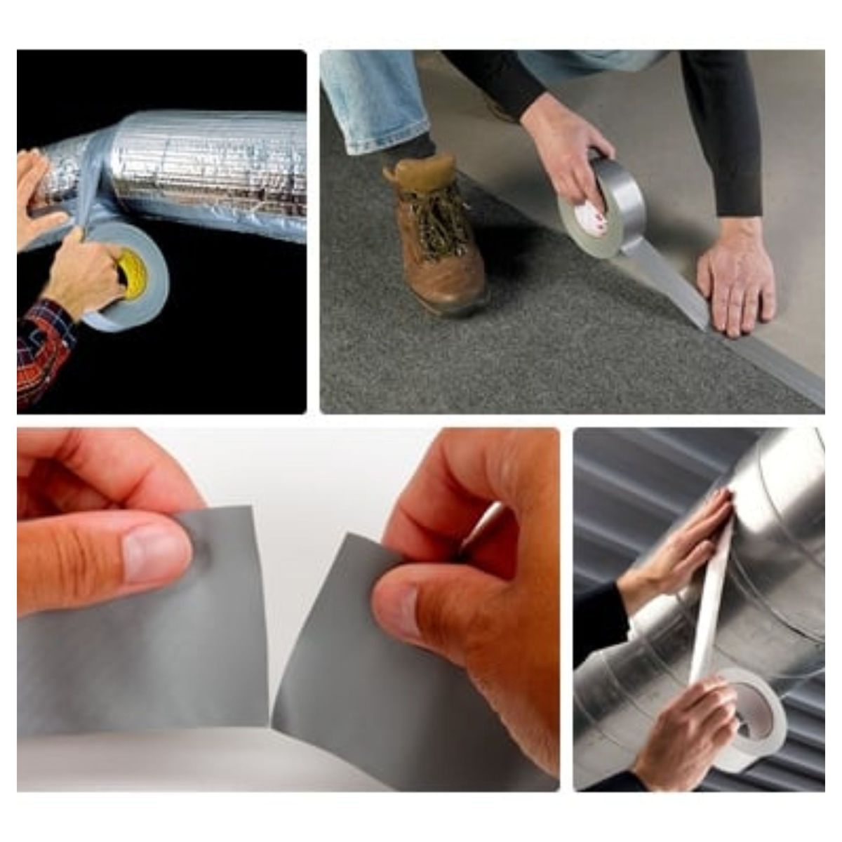 PRETUL - Cinta sella ductos Duct Tape 2 x 50m Plateado