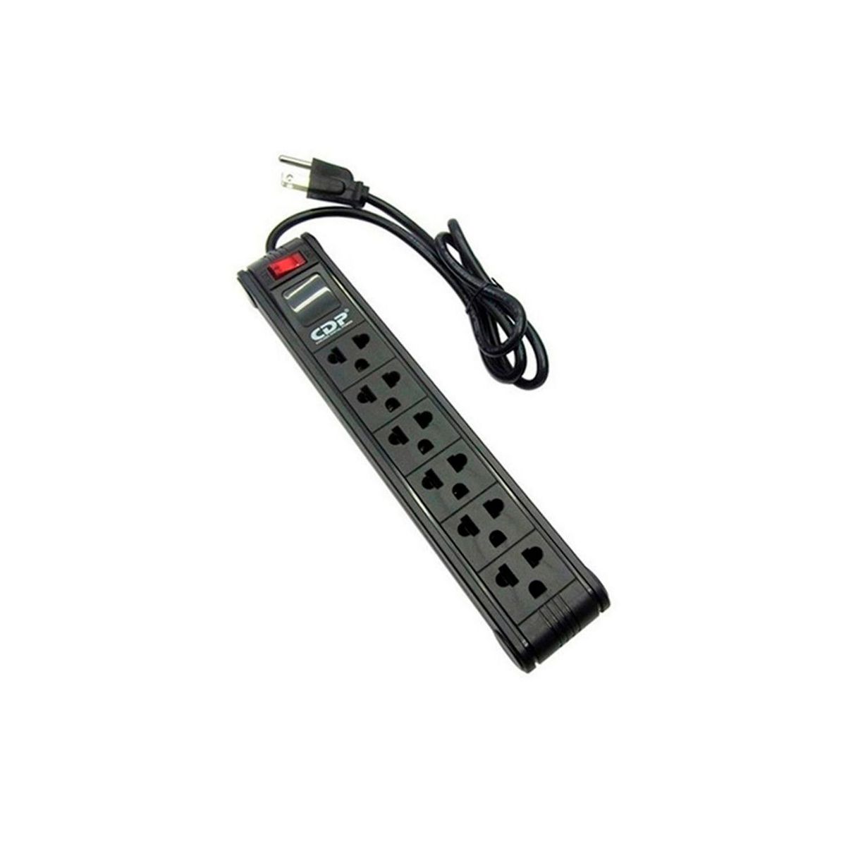 CDP - Supresor De Picos CDP R-SS6I 6 Tomas 220V Negro