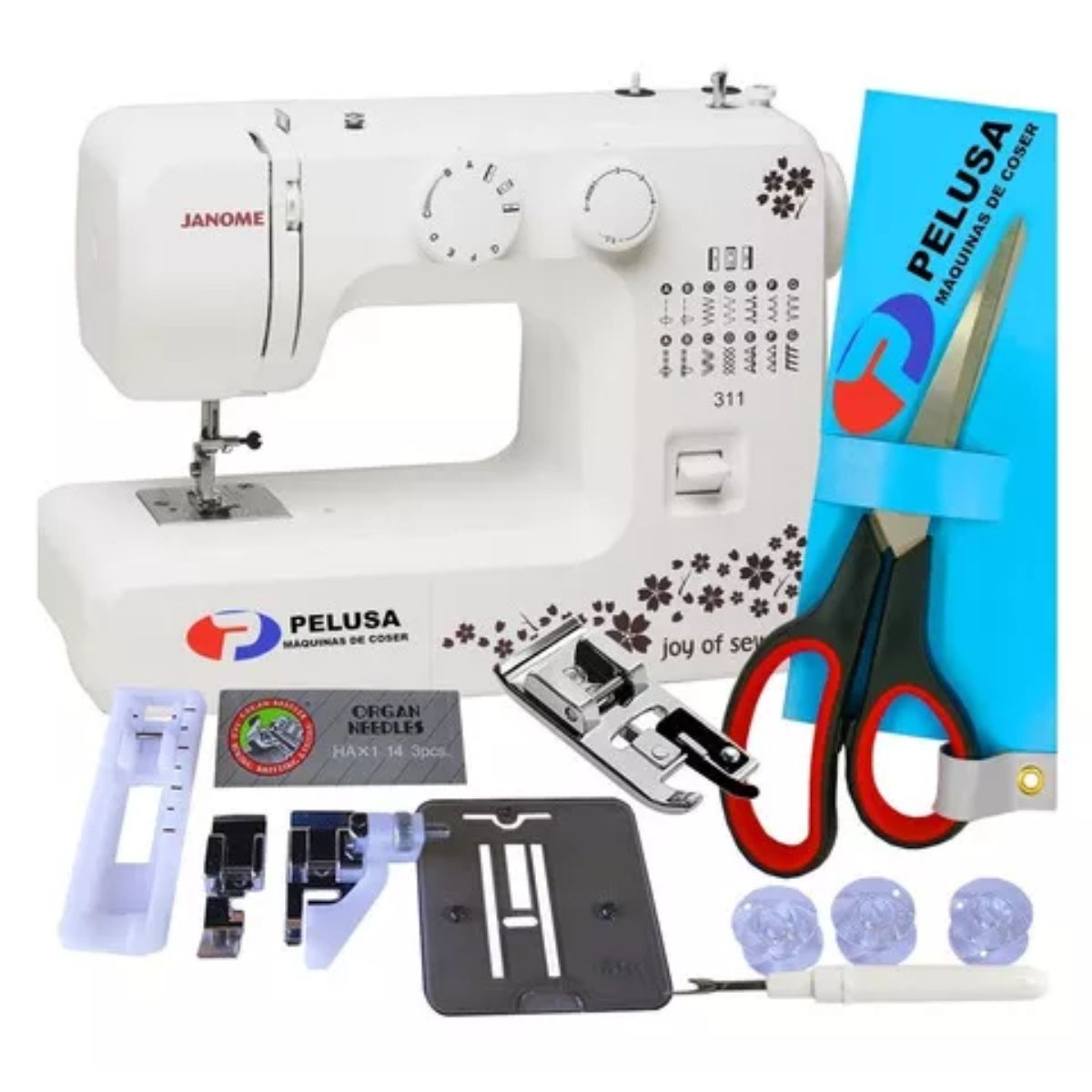 JANOME - Janome 311 Más Tijera Y Falso Overlock De !! Gtia. 1 Año