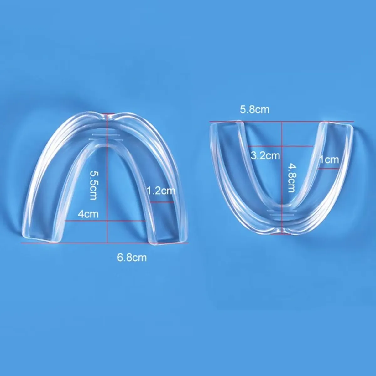 GENERICO - Protector Bucal Moldeable - Pack 4 Unidades Talla M - L Transparente