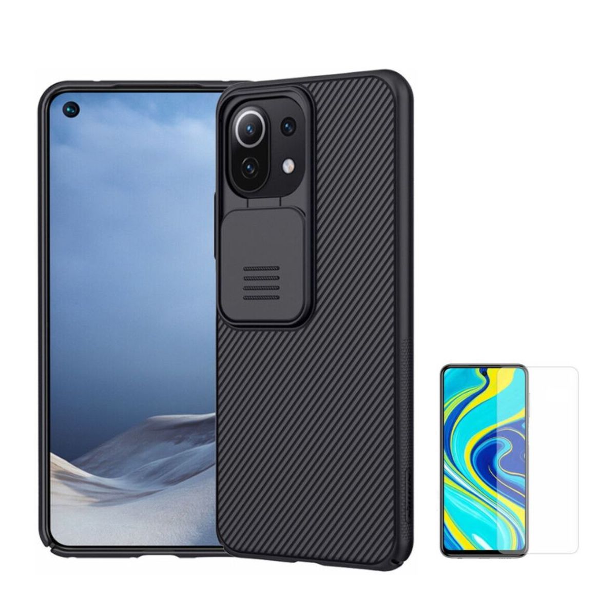 NILLKIN - CASE NILLKIN CAMSHIELD PARA XIAOMI 11 LITE Y VIDRIO