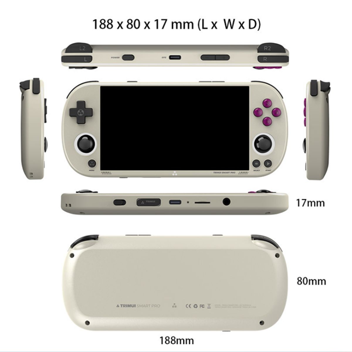 GENERICO - Consola de juegos portátil  64GB  - Gris