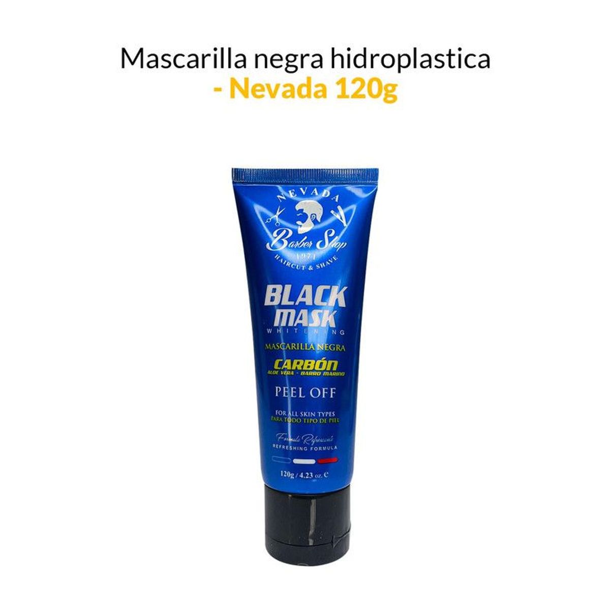 NEVADA NATURAL PRODUCTS - Mascarilla negra hidroplastica 120g - Nevada.
