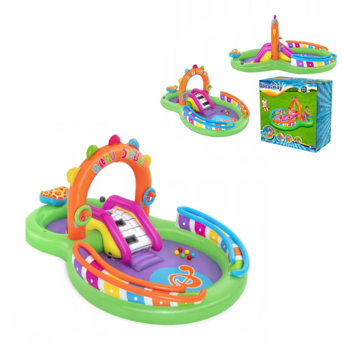 IMPORTADO MC - Centro de Juego Piscina Inflable Piano 295x190x137