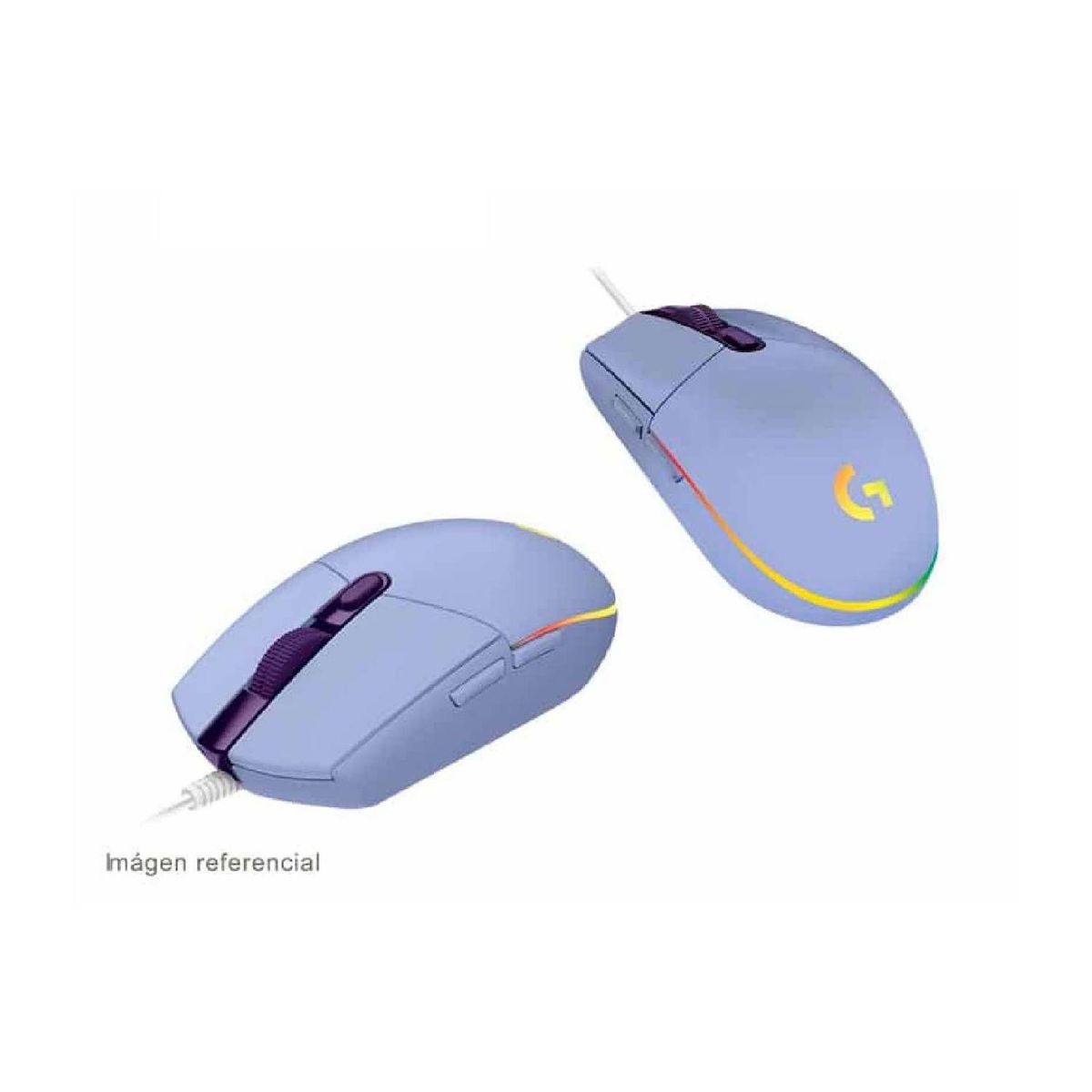 LOGITECH - Logitech G203 Mouse Gamer Lightsync RGB Lila