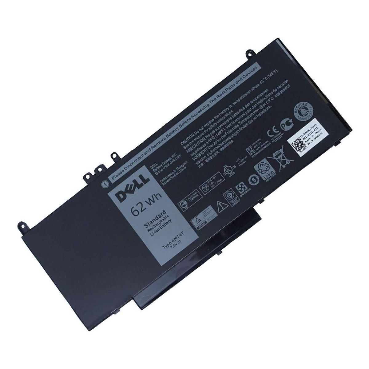 GENERICO - BATERIA PARA DELL 6MT4T 62Wh 7.6V 4 CELDAS E5570 E5470 INT