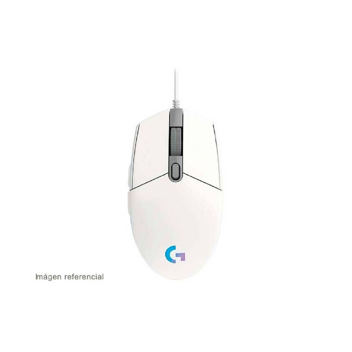 LOGITECH - Mouse Logitech G203 Lightsync RGB 8000 dpi - Blanco