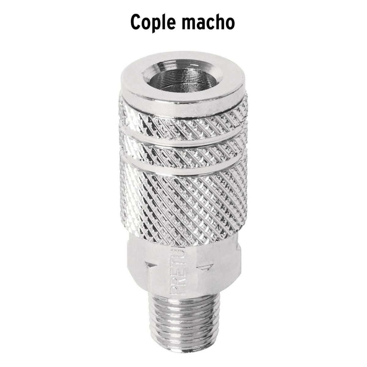PRETUL - CONECTOR ACOLE RAPIDO MACHO  PARA COMPRESORA DE AIRE