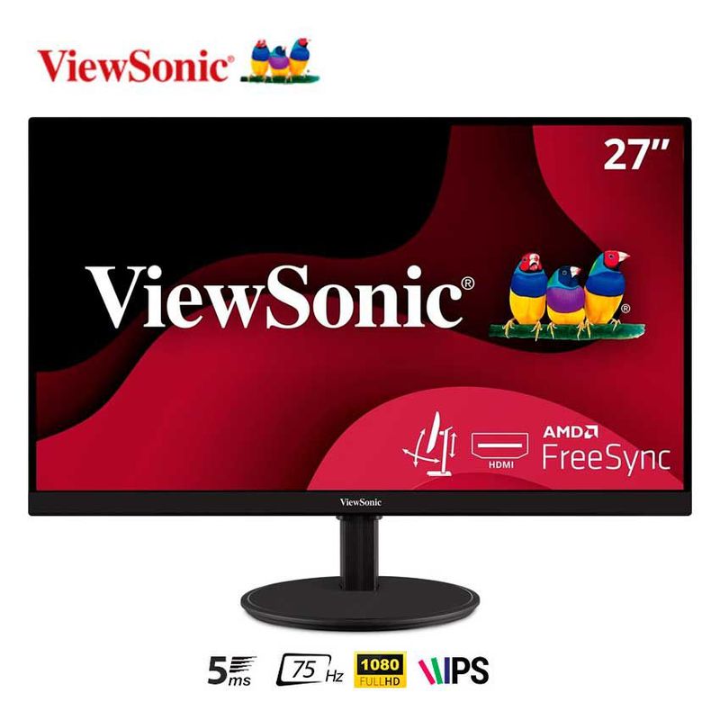 VIEWSONIC - Monitor 27” VIEWSONIC VA2718-SH IPS FHD 75Hz 5ms