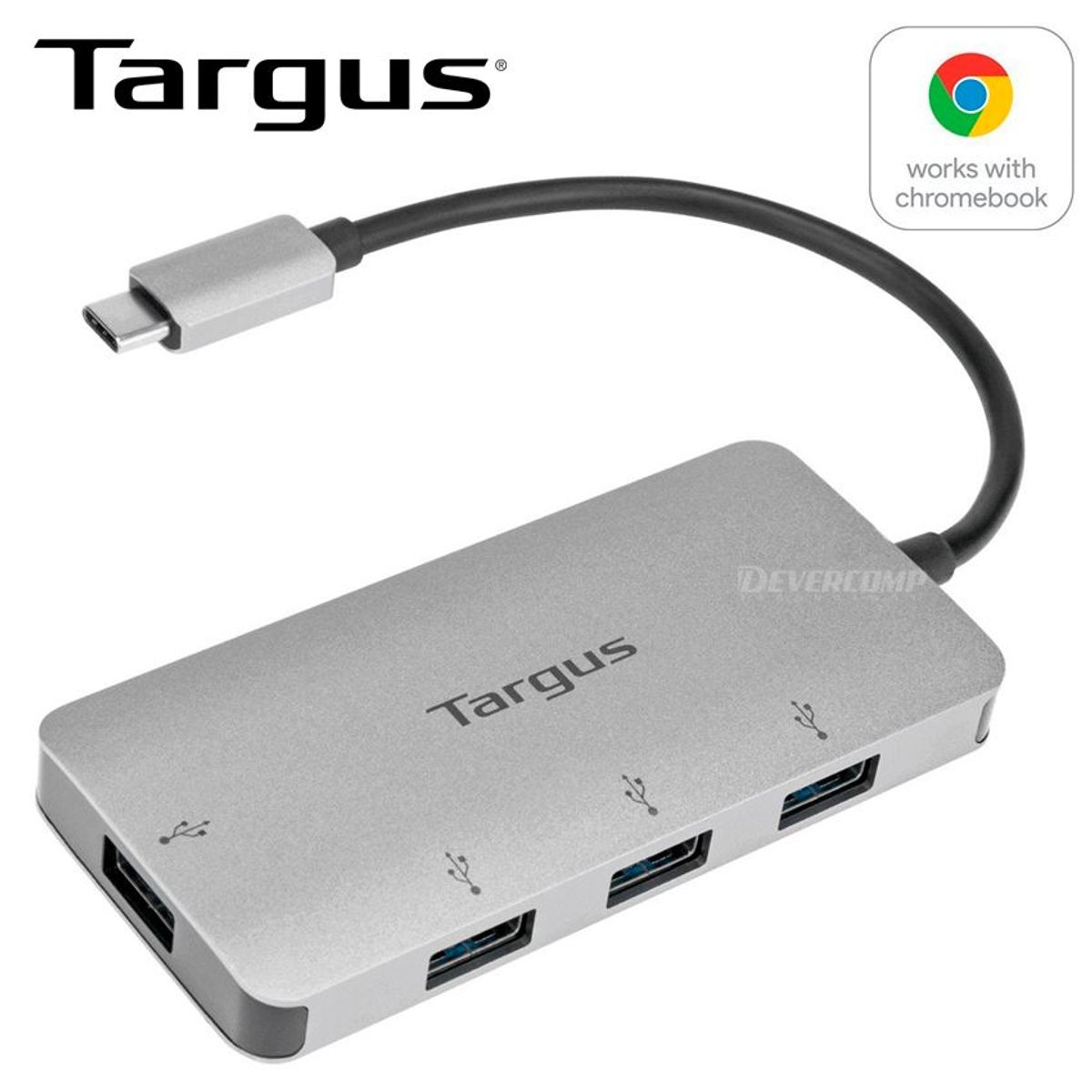 TARGUS - Hub USB-C Targus 4 Port USB-A 3.0 Gray (ACH226BT)
