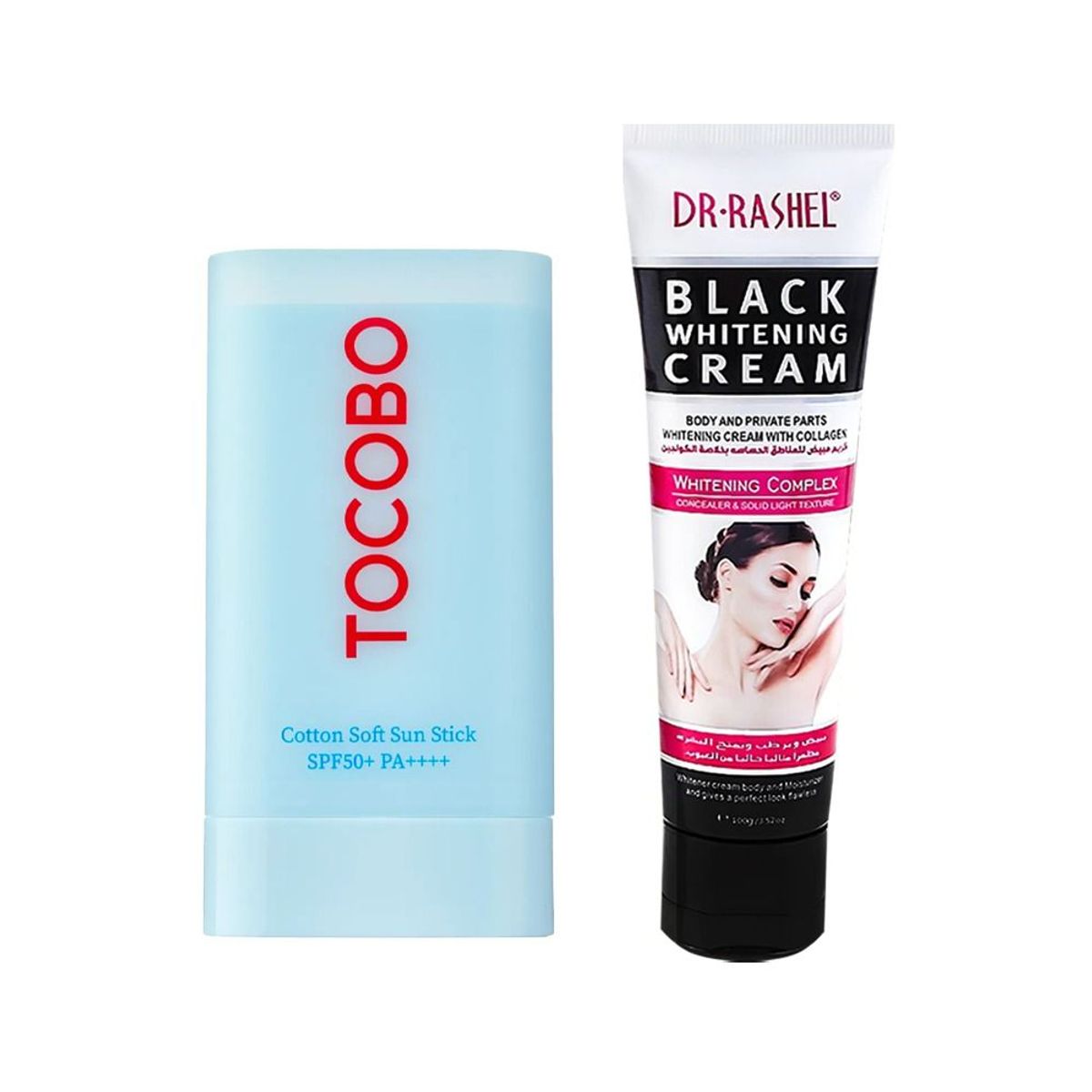 GENERICO - Barra Solar Tocobo 50 Spf + Crema Blanqueadora Dr Rashel