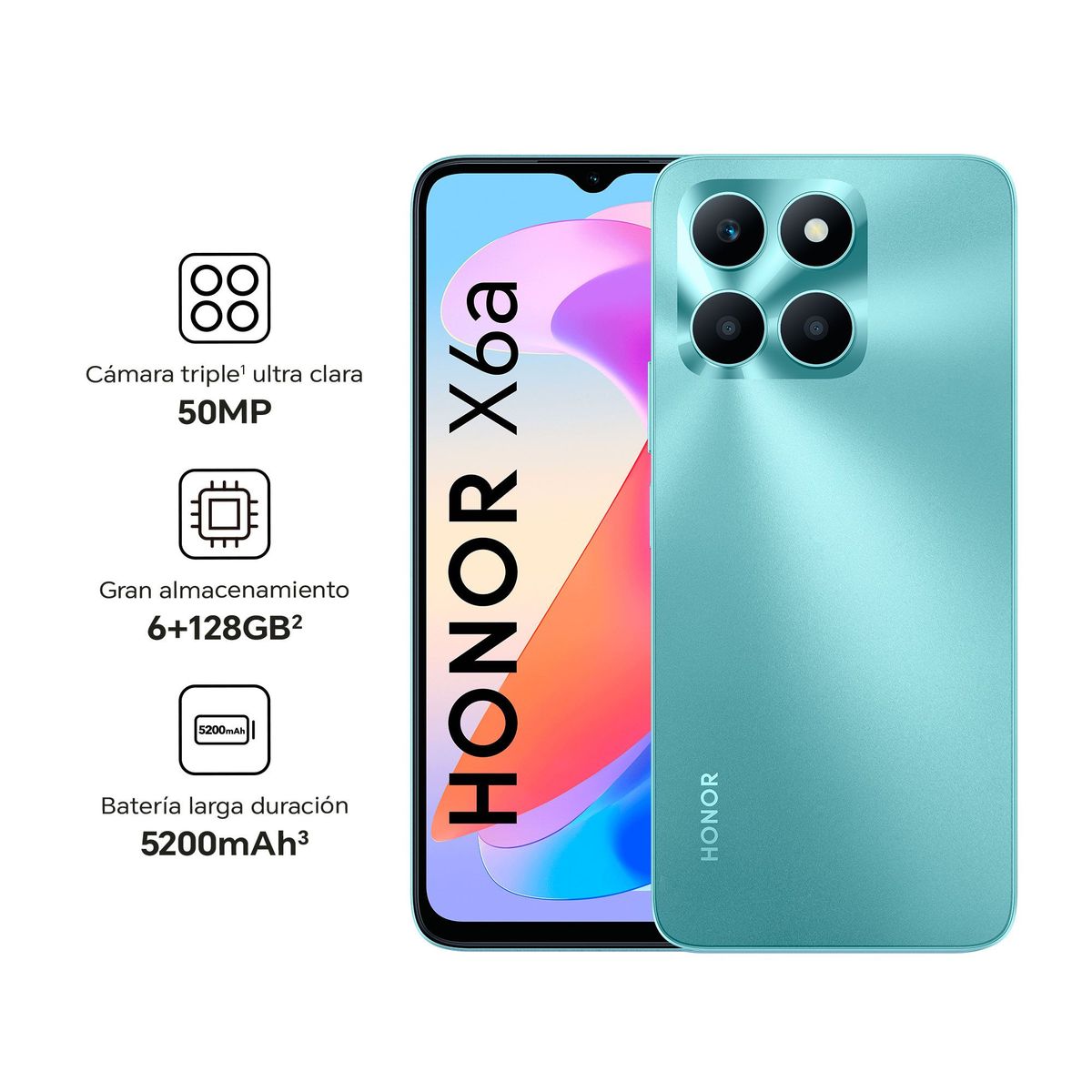 HONOR - HONOR X6a 4GB128GB - Cyan Lake.-