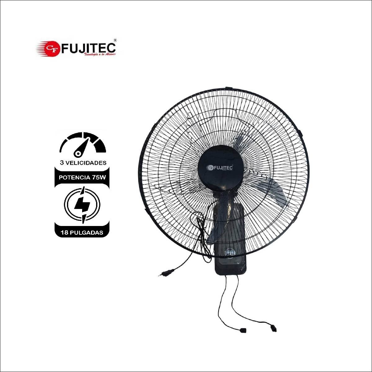 FUJITEC - Ventilador de pared FUJITEC CF-80C de 18 Pulgadas 75 W