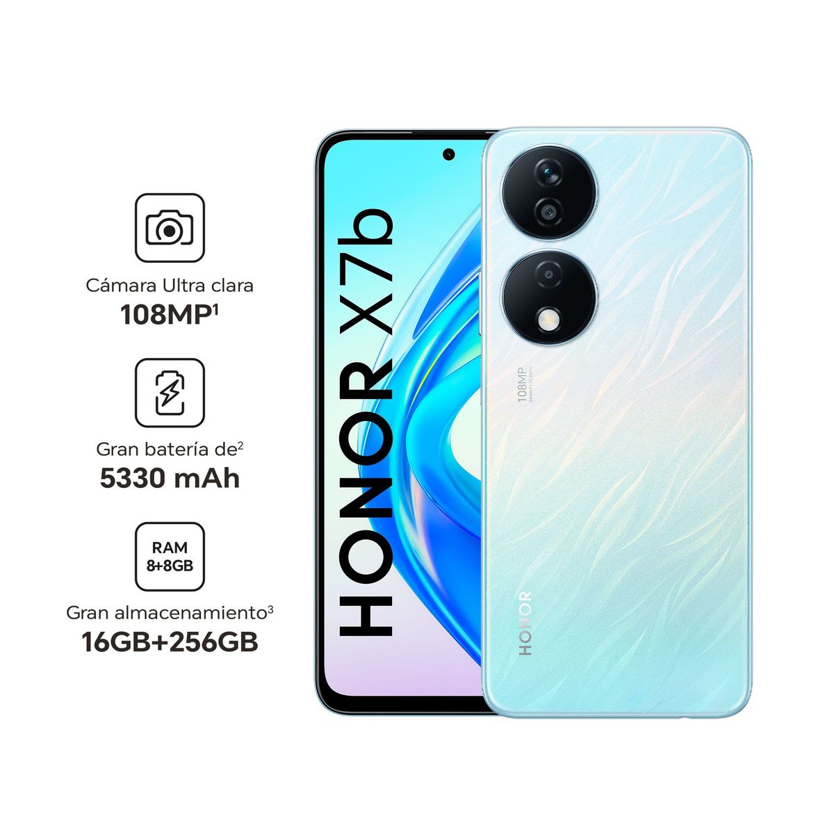 HONOR - HONOR X7b 8GB+256GB  Sliver.-