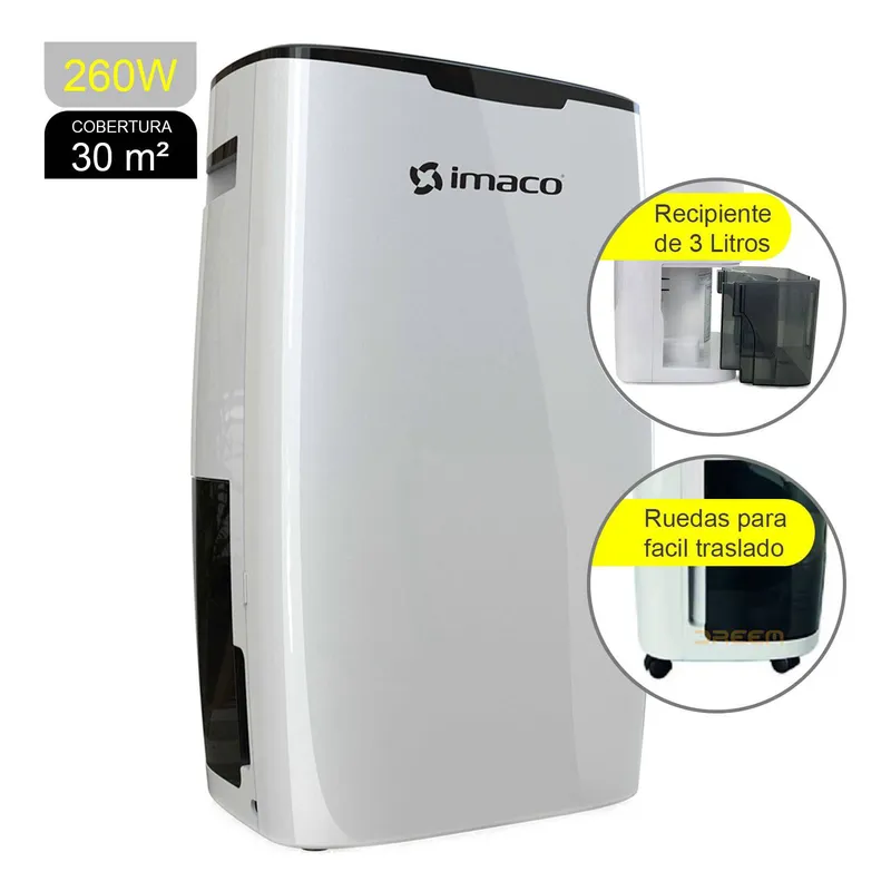 IMACO - Deshumedecedor Digital IMACO DHE15 Blanco 16L 260w