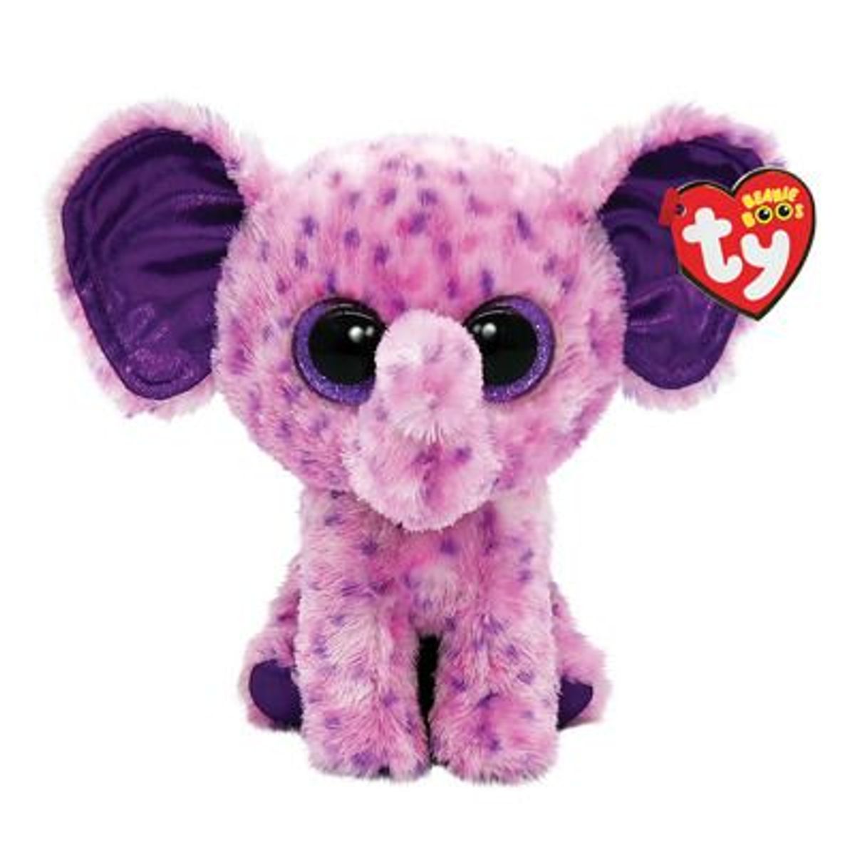 TY - PELUCHE TY BEANIE BOOS EVA ELEFANTE PRPURA REGULAR 36386