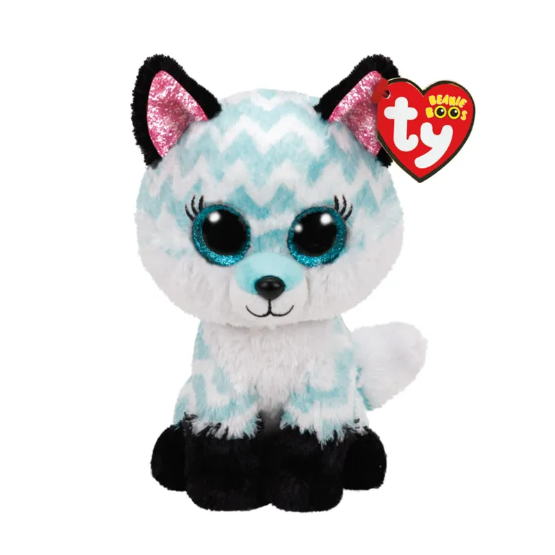 TY - PELUCHE TY BEANIE BOOS ATLAS LOBO AQUA REGULAR 36368