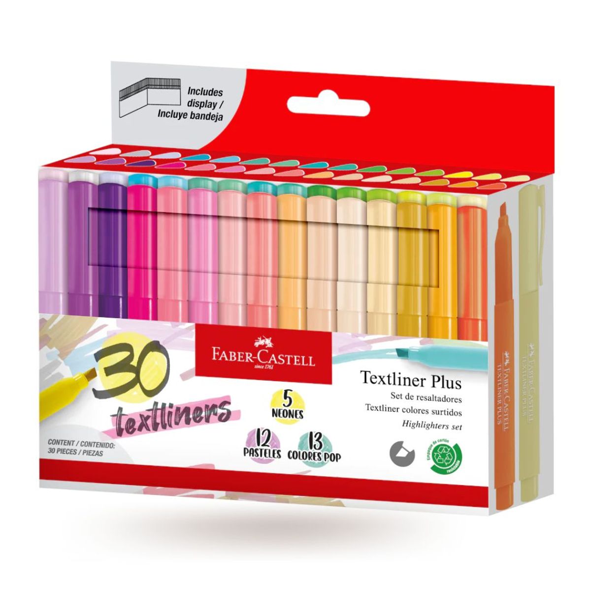 FABER-CASTELL - Resaltadores Textliner Plus x 30