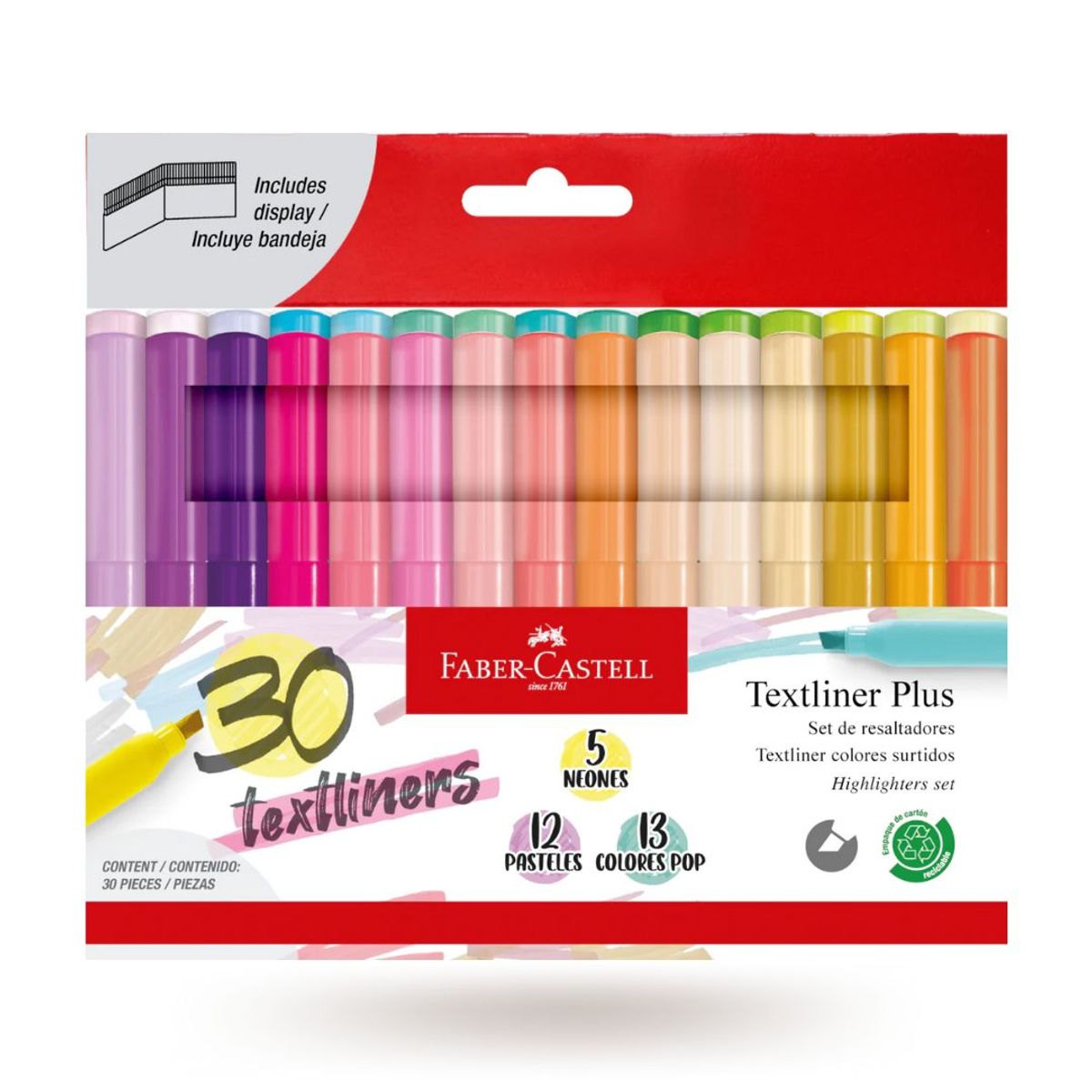 FABER-CASTELL - Resaltadores Textliner Plus x 30