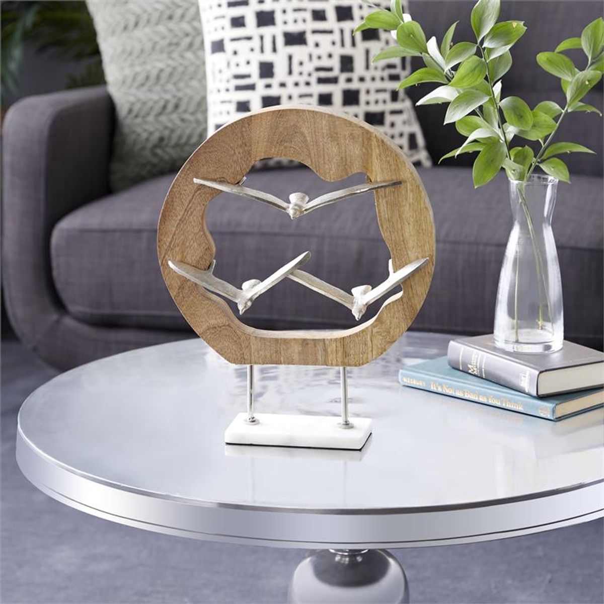 GENERICO - Escultura Contemporánea De Gaviotas