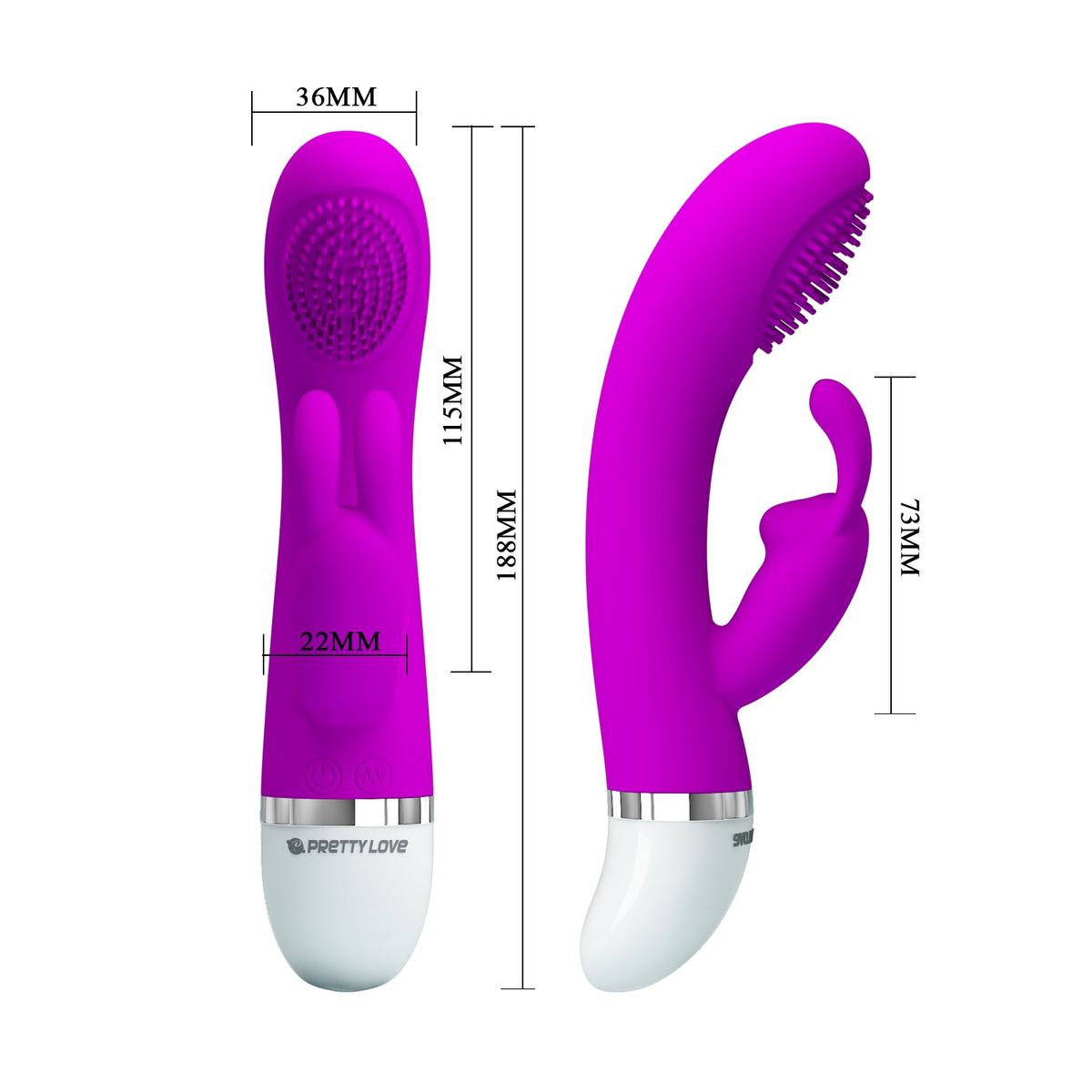 PRETTY LOVE - Vibrador de Doble estimulación con cosquilleo Pretty love Christ