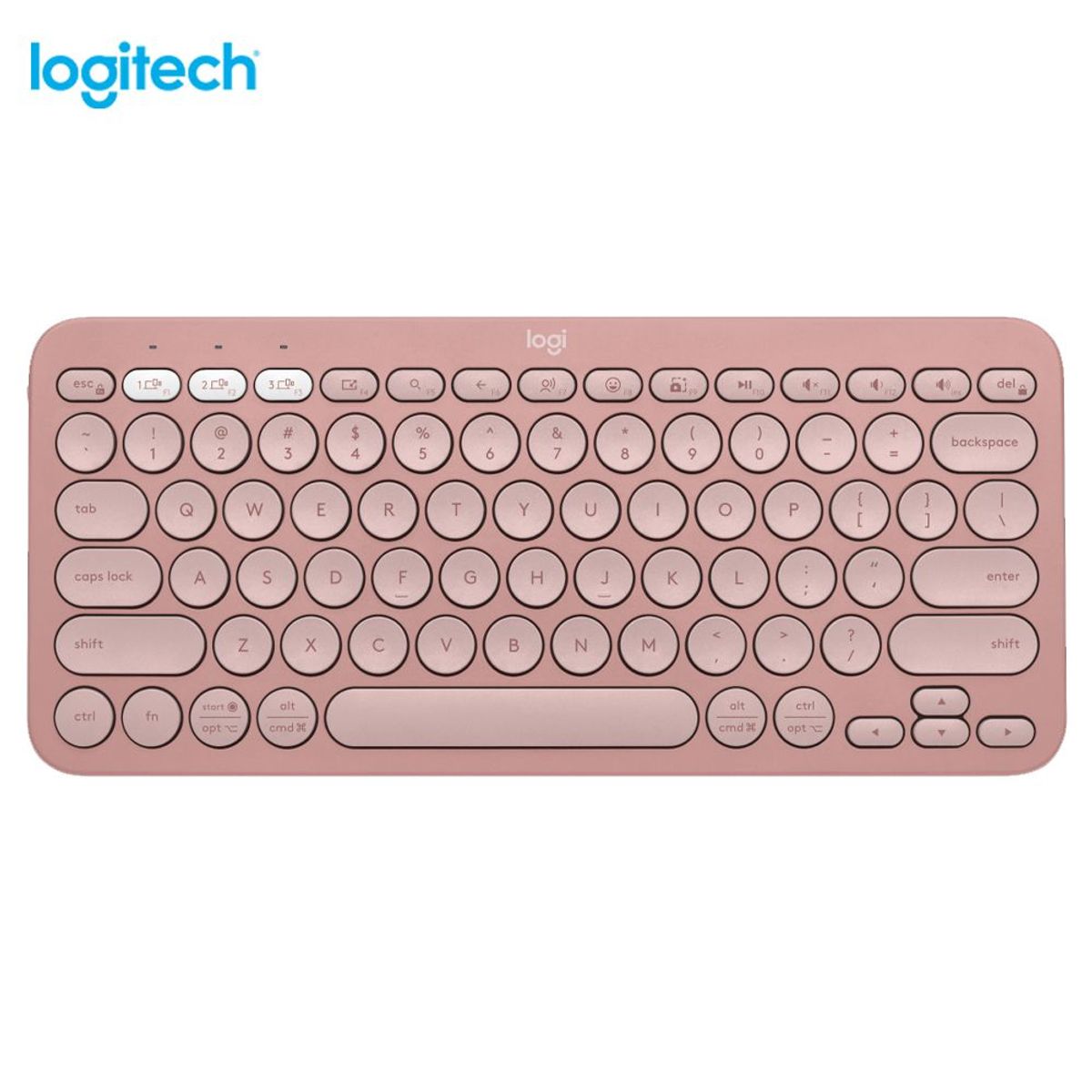 LOGITECH - TECLADO LOGITECH PEBBLE 2 K380S BLUETOOTH/WIRELESS SP ROSE 920-011785