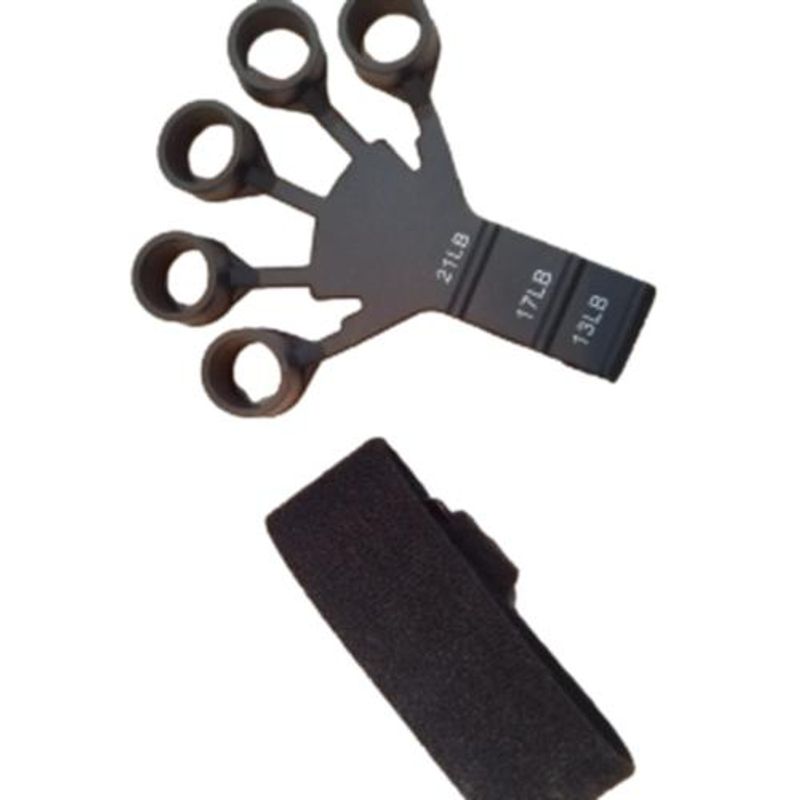 GENERICO - Ejercitador Dedos Mano Finger Grip Black Fuerza de Agarre