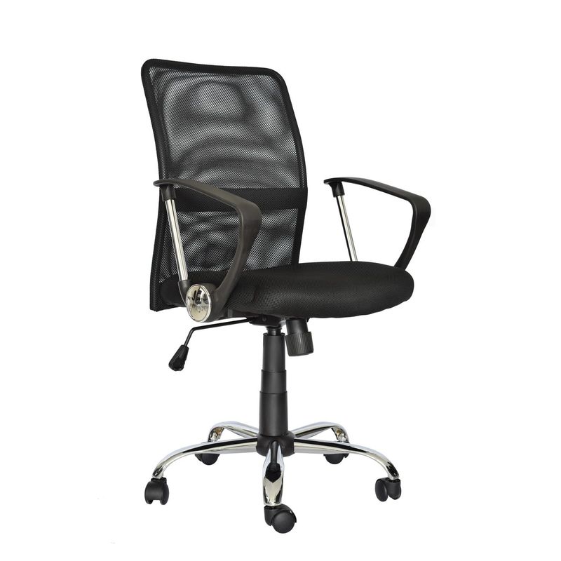 BONNO - Silla De Escritorio Dubai Negro Bonno