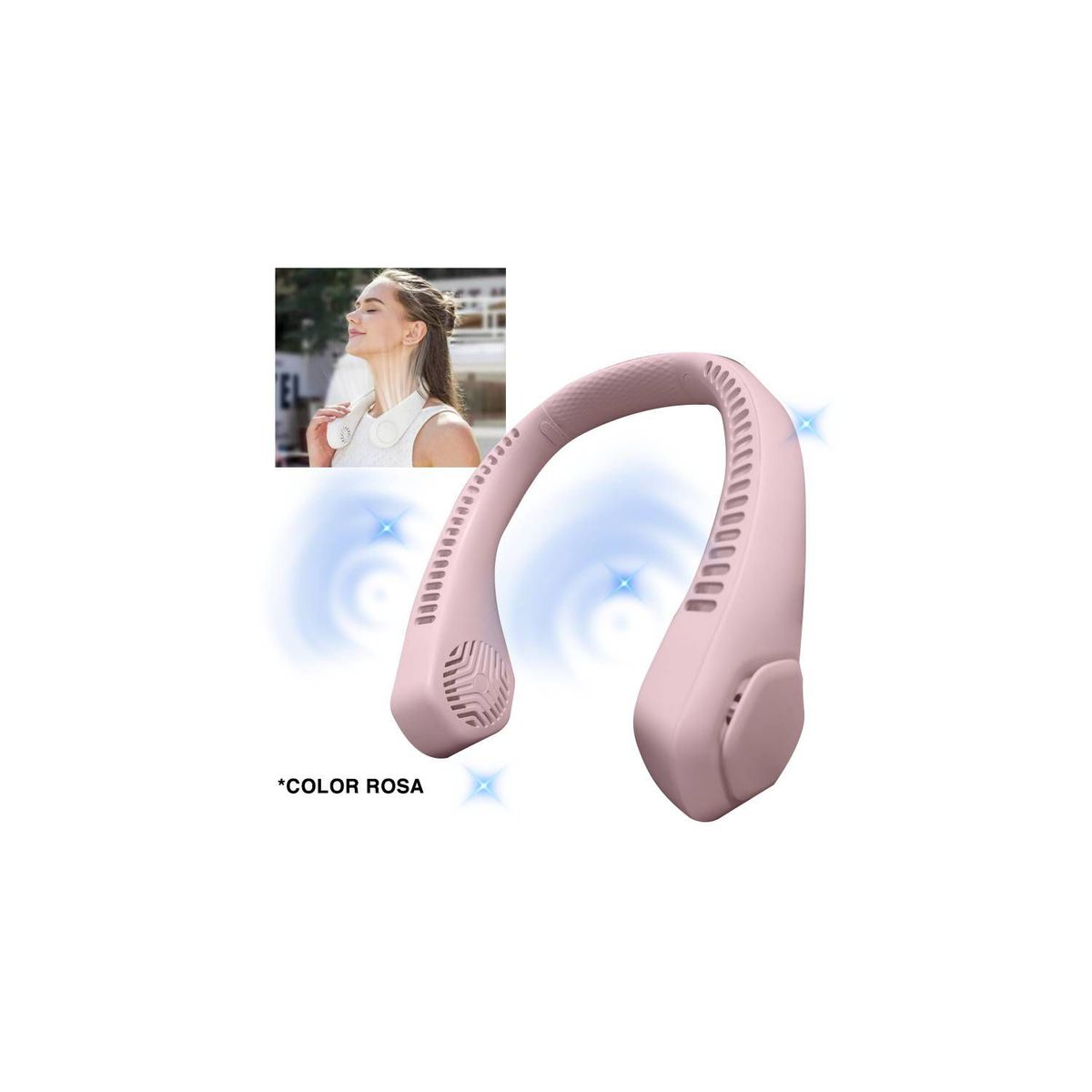 GENERICO - VENTILADOR DE CUELLO PORTATIL RECARGABLE