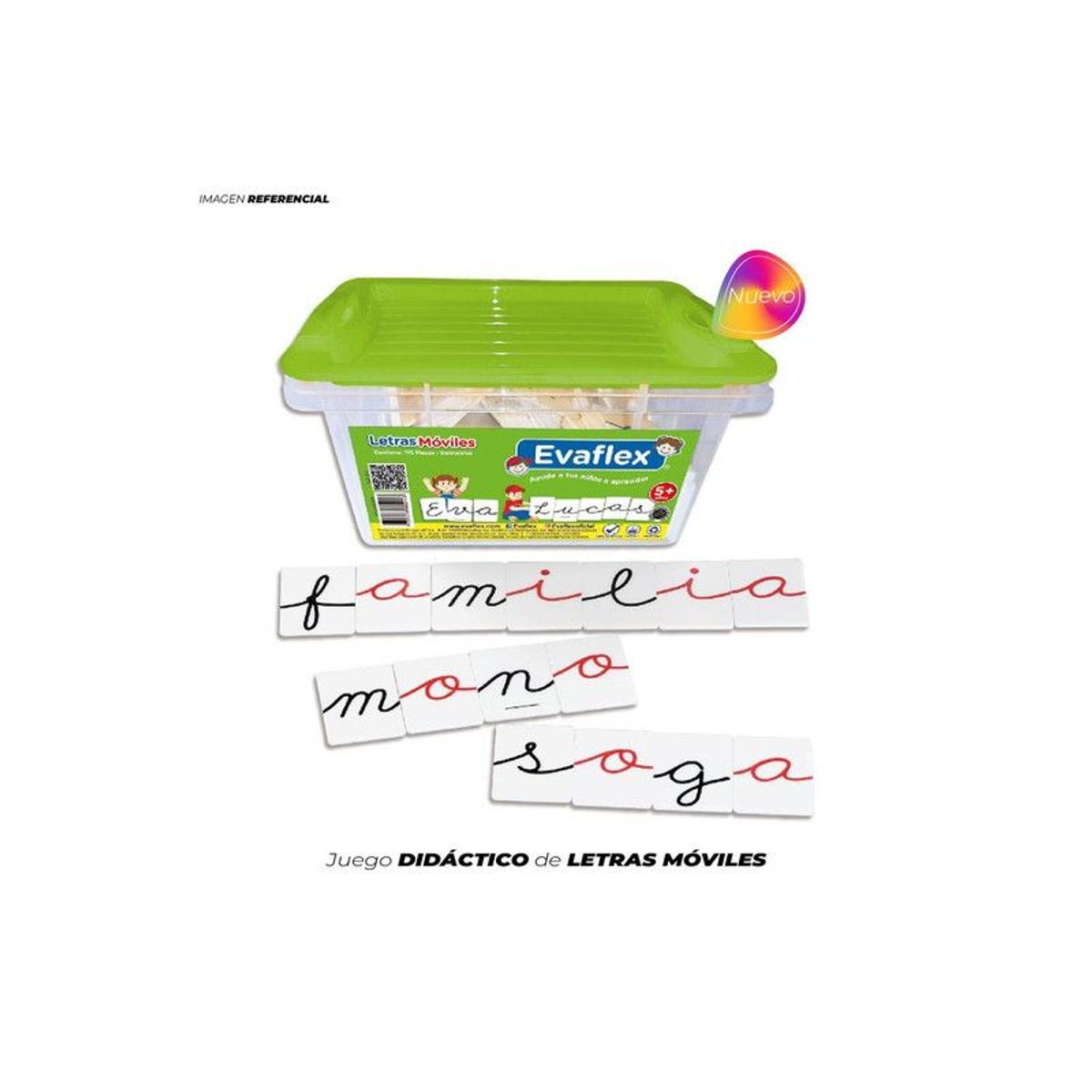 GENERICO - JUEGO DIDÁCTICO LETRAS MÓVILES