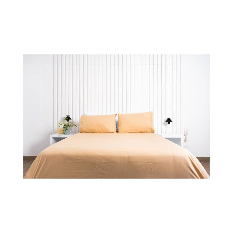 GENERICO - juego de sabanas bramante queen beige