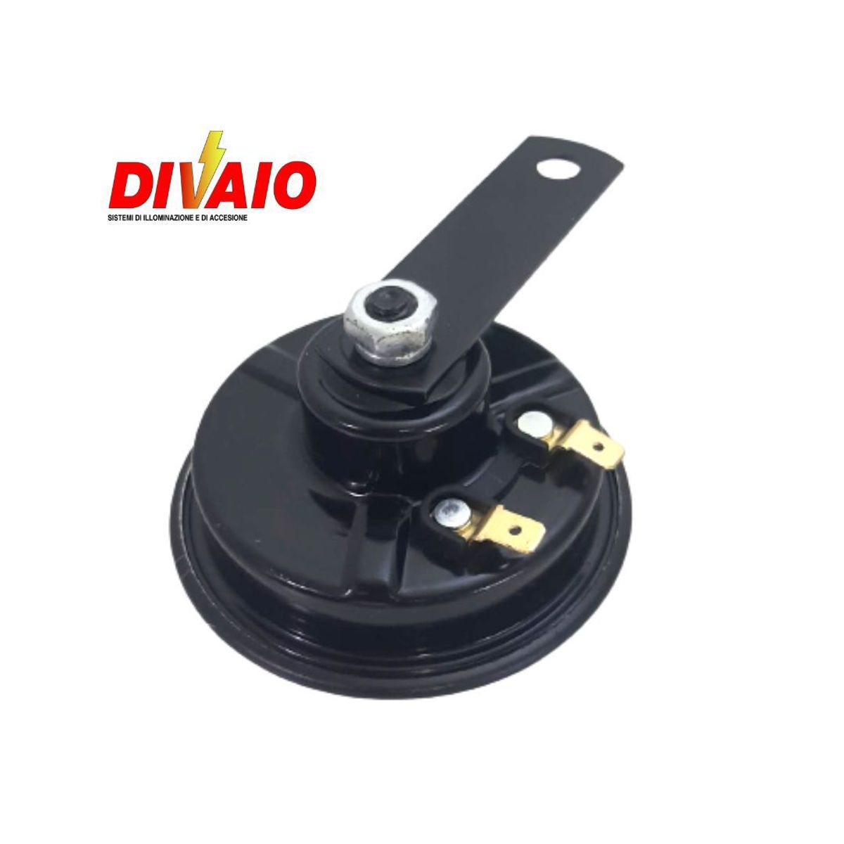 GENERICO - Bocina Claxon Tipo Platillo 12v 2 Terminales 460 HZ Divaio