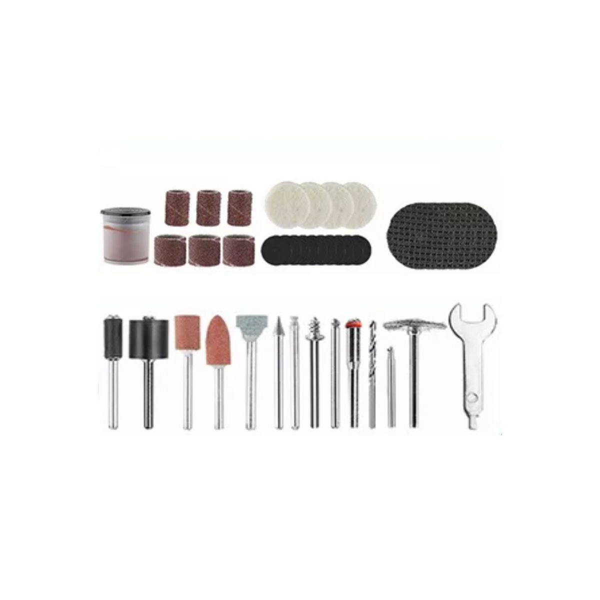 TOTAL TOOLS - Mini Grinder Amoladora con 40 Piezas 20v Batería 2ah y Cargador Total