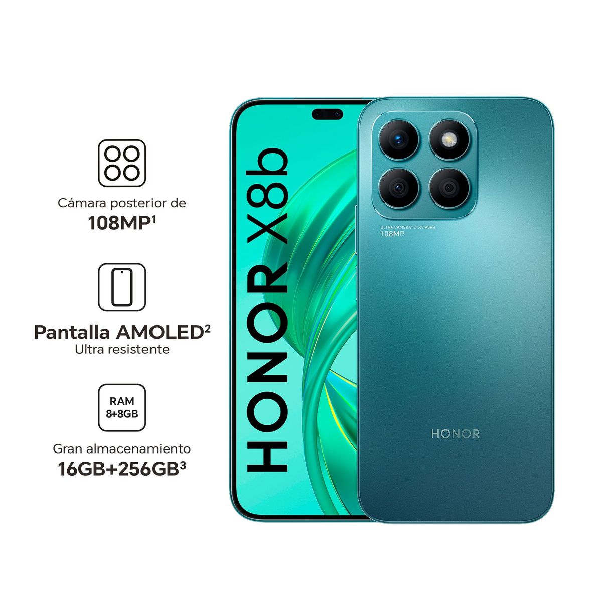 HONOR - HONOR X8b 8GB256GB - Cyan Lake.-