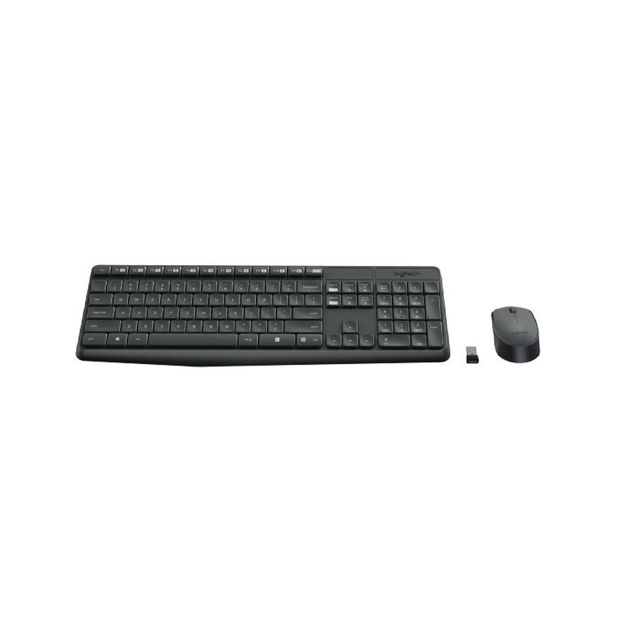 LOGITECH - Teclado Logitech Mouse MK235 Wireless Usb Sp Black