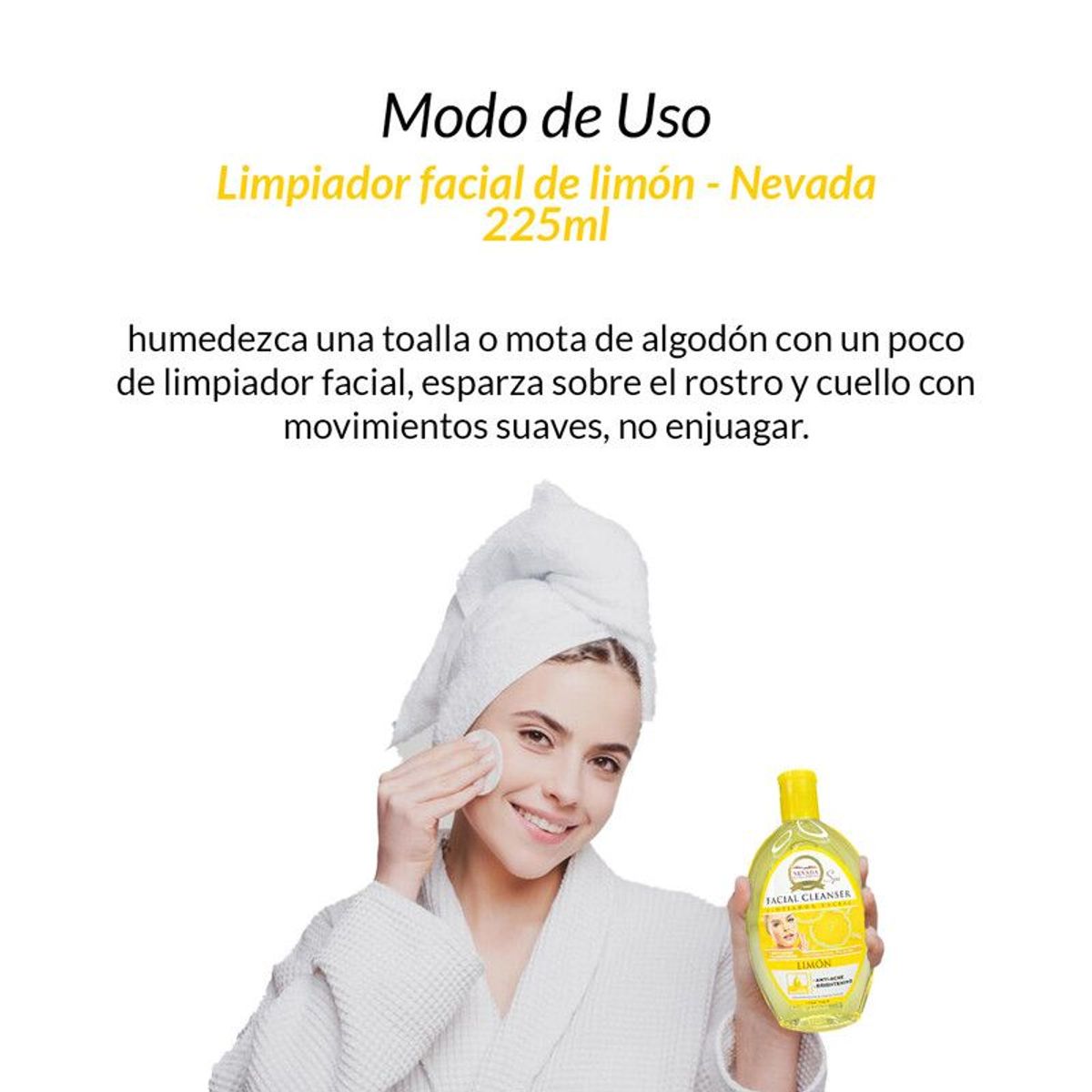 NEVADA NATURAL PRODUCTS - 3 Limpiador facial de limon 225ml - Nevada