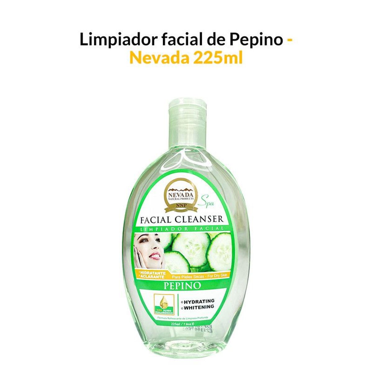 NEVADA NATURAL PRODUCTS - Limpiador facial de pepino 225ml - Nevada