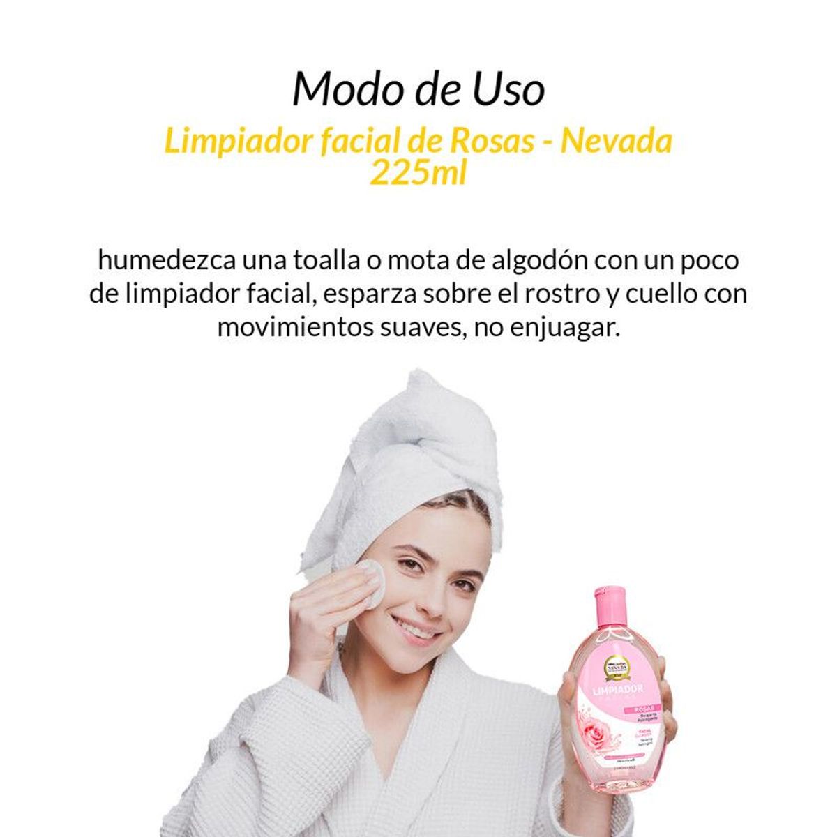 NEVADA NATURAL PRODUCTS - 3 Limpiador facial de rosas 225ml - Nevada
