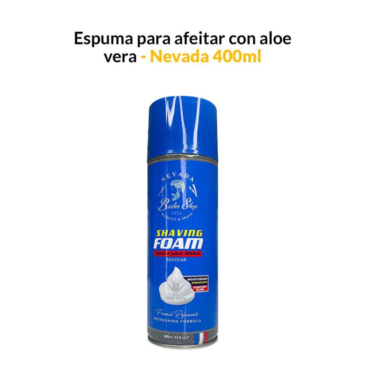 NEVADA NATURAL PRODUCTS - Espuma para afeitar con aloe vera 400ml - Nevada