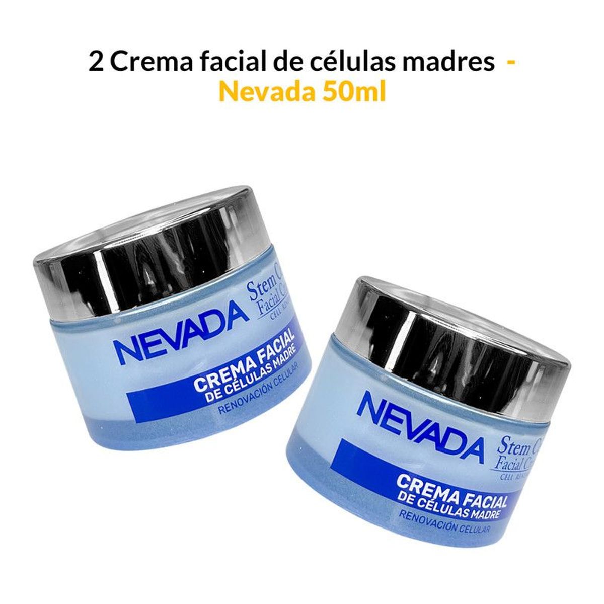 NEVADA NATURAL PRODUCTS - 2 Crema facial de células madres 50ml - Nevada