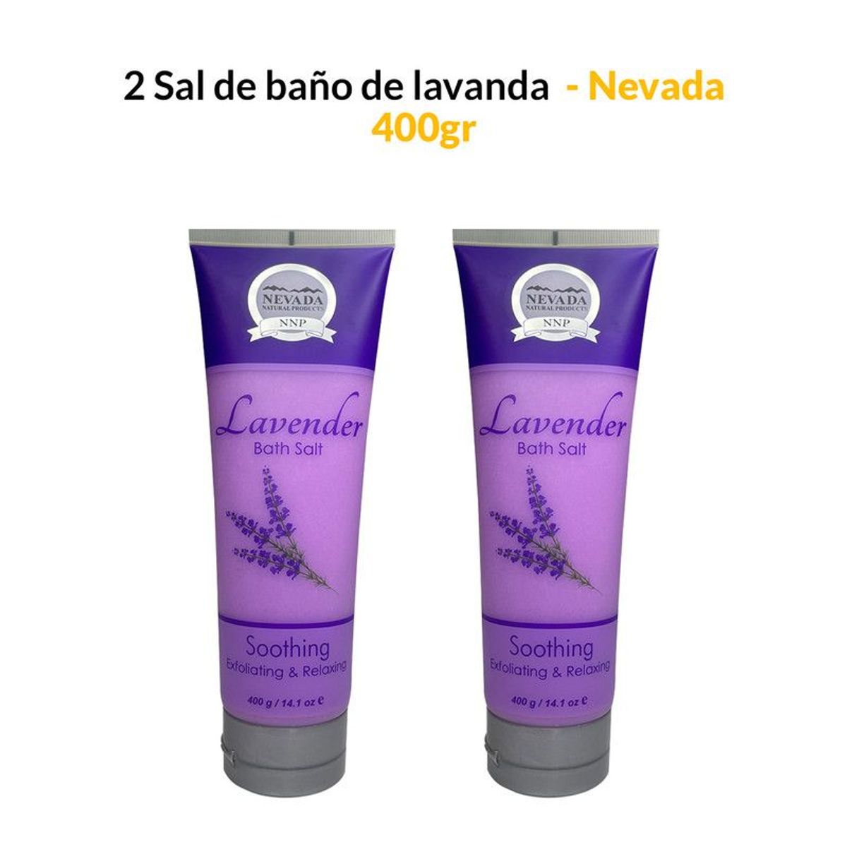 NEVADA NATURAL PRODUCTS - 2 Sal de baño de lavanda 400ml - Nevada